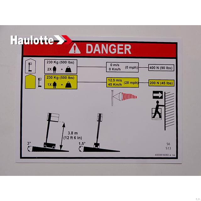 4000816060 Load Height | Genuine Haulotte