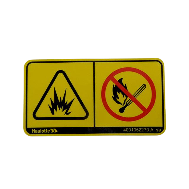 4001052270 Flammable Label, Decal | Genuine Haulotte
