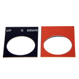 B00-00-0016 Legend Plate 'Up-O-Down' | Genuine Haulotte