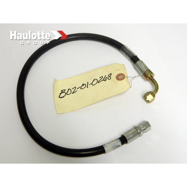 B02-01-0268 Hose, Hydraulic, G34-100R7-#4X23.625In | Genuine Haulotte
