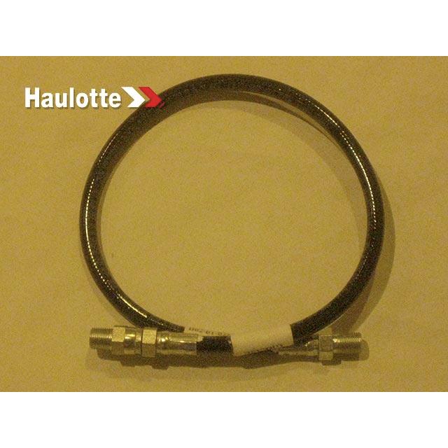 B02-01-0282 Hose-Grease-#2 X 20In With #2 Spl-Ptf (Grease) And #2 Mnptf Pipe Swivel Str (Grease) | Genuine Haulotte