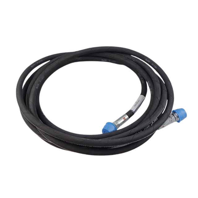 B02-01-0313 Hose, Hydraulic, #4 X 204In With #6 Fmorfs Str (Prb) (Yellow) And #4 Fmorfs Str (Master Ret Tee) (Yellow) (H) | Genuine Haulotte