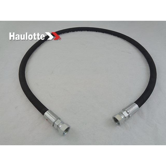 B02-01-0327 Hose, Hydraulic, #6 X 46In With #6 Fmorfs Str (Ext) (Red) And #6 Fmorfs Str (Ext) (Red) | Genuine Haulotte