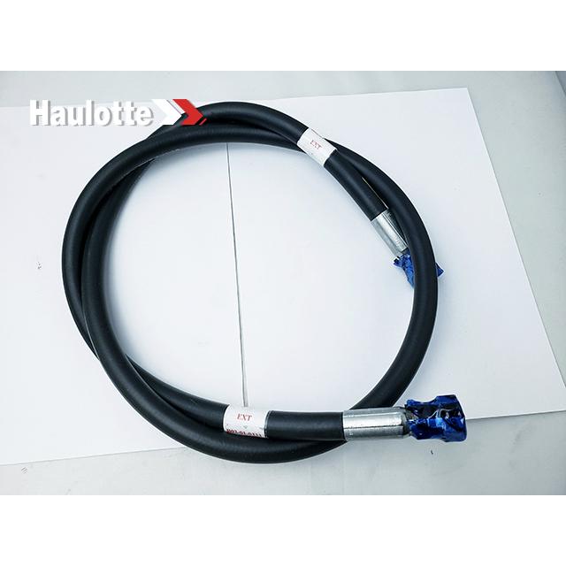B02-01-0333 #6 X 55In With #6 Fmorfs Str (Ext) (Red) And #6 Fmorfs Str (Ext) (Red) Hydraulic Hose | Genuine Haulotte