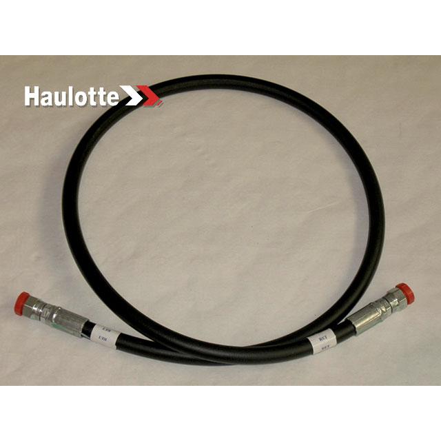 B02-01-0334 Hose, Hydraulic, #6 X 55In With #6 Fmorfs Str (Ret) (Blue) And #6 Fmorfs Str (Ret) (Blue) | Genuine Haulotte