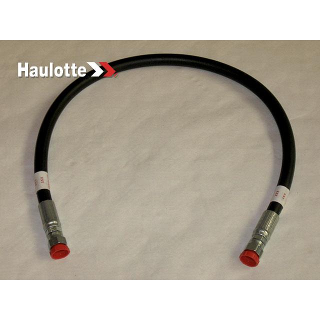B02-01-0335 #6 X 31In With #6 Fmorfs Str (Ext) (Red) And #6 Fmorfs Str (Ext) (Red) Hydraulic Hose | Genuine Haulotte