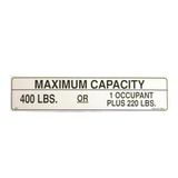 B06-00-0002 Decal-Capacity 400 Lbs | Genuine Haulotte