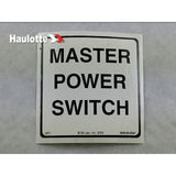 B06-00-0041 Decal-"Master Power Switch" | Genuine Haulotte
