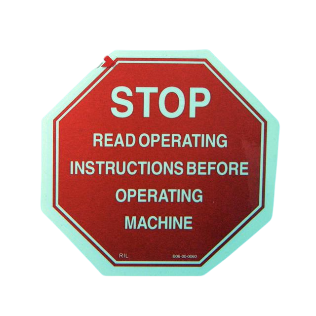 B06-00-0060 Decal "Stop: Read..." | Genuine Haulotte
