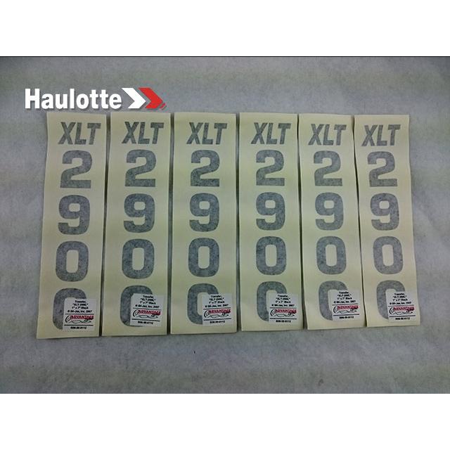 B06-00-0112 Decal-Cougar Lift 2900-Black On Clear | Genuine Haulotte