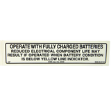 B06-00-0116 Decal-"Oper.W/Full Chg Batt" | Genuine Haulotte