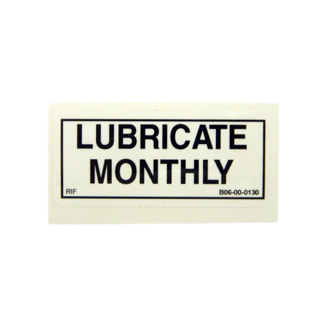 B06-00-0130 Decal "Lubricate Monthly" | Genuine Haulotte