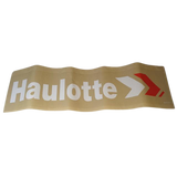 B06-00-0161W Decal-'Haulotte Biljax'-5 X 31.25 White/Red On Clear | Genuine Haulotte