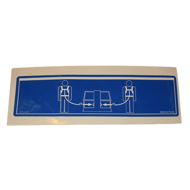 B06-00-0173-CE 7.5In X Decal-Attach Points-Ce | Genuine Haulotte