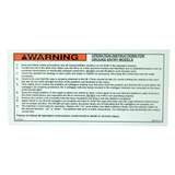 B06-00-0174 Decal-Warn...Op Inst Gr Entry | Genuine Haulotte