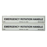 B06-00-0268 Decal-'Emerg Rotation Handle' | Genuine Haulotte