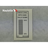 B06-00-0289 Decal-Check Level-Reservoir | Genuine Haulotte
