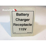 B06-00-0296 Decal-Battery Chg Receptacle | Genuine Haulotte