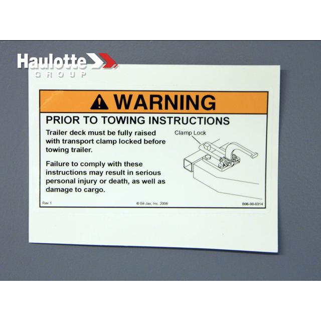 B06-00-0314 Decal-