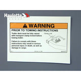 B06-00-0314 Decal-"Lock Transport Clamp" | Genuine Haulotte
