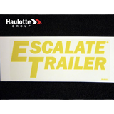 B06-00-0317 Decal-'Escalate Trailer'-Pms123C On Clear | Genuine Haulotte