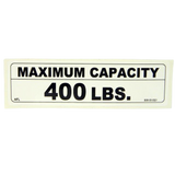 B06-00-0321 Decal-Maximum Capacity 400# | Genuine Haulotte