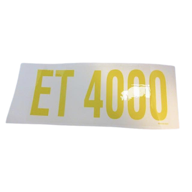 B06-00-0351 Decal-'Et 4000'-3In X 7In-Pms123C On Clear | Genuine Haulotte