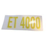 B06-00-0351 Decal-'Et 4000'-3In X 7In-Pms123C On Clear | Genuine Haulotte