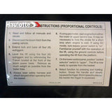 B06-00-0376 Decal-Operating Instruct-Prop | Genuine Haulotte