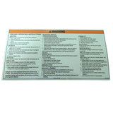 B06-00-0468 Decal-Warning-Ground Operating Instructions-Telescopic | Genuine Haulotte