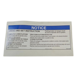 B06-00-0528 Decal-Notice-Drive And Set | Genuine Haulotte