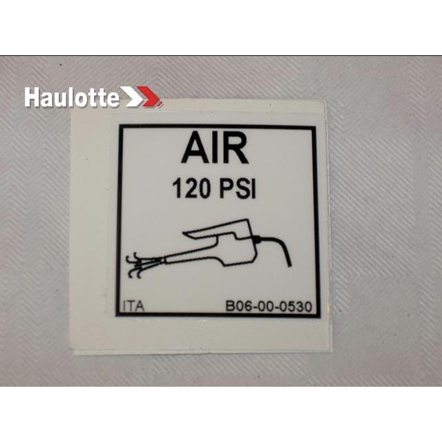 B06-00-0530 Decal-Air-120 Psi | Genuine Haulotte