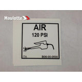 B06-00-0530 Decal-Air-120 Psi | Genuine Haulotte
