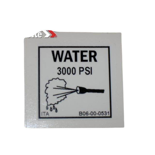 B06-00-0531 Decal-Water-3000 Psi | Genuine Haulotte