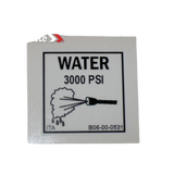 B06-00-0531 Decal-Water-3000 Psi | Genuine Haulotte