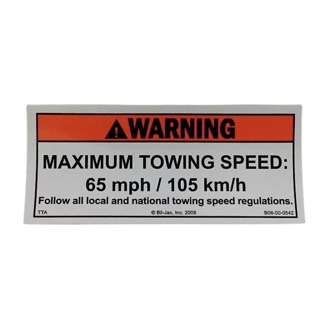 B06-00-0542 Decal-Warning-Maximum Tow Speed 65 | Genuine Haulotte