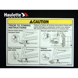 B06-00-0551 Decal-Caution-Latch/Jack/Brake | Genuine Haulotte