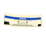 B06-00-0552 Decal-Notice-Lanyard Attach-7.5X2.25, Safety Blue & Black | Genuine Haulotte