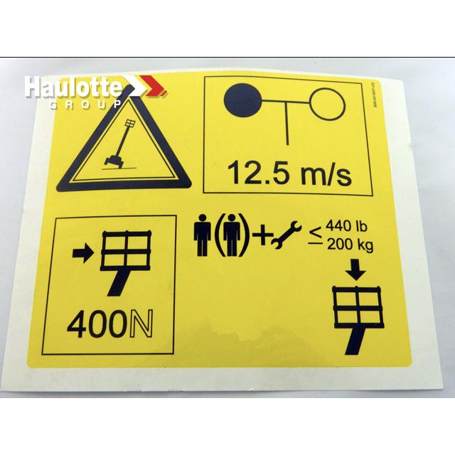 B06-00-0557-CE Decal-Platform Maximum Load-200Kg-Ce | Genuine Haulotte