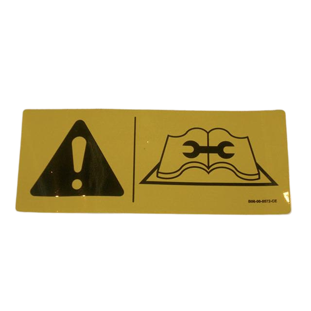 B06-00-0572-CE Decal-Read Manual-P/S-Ce Only | Genuine Haulotte