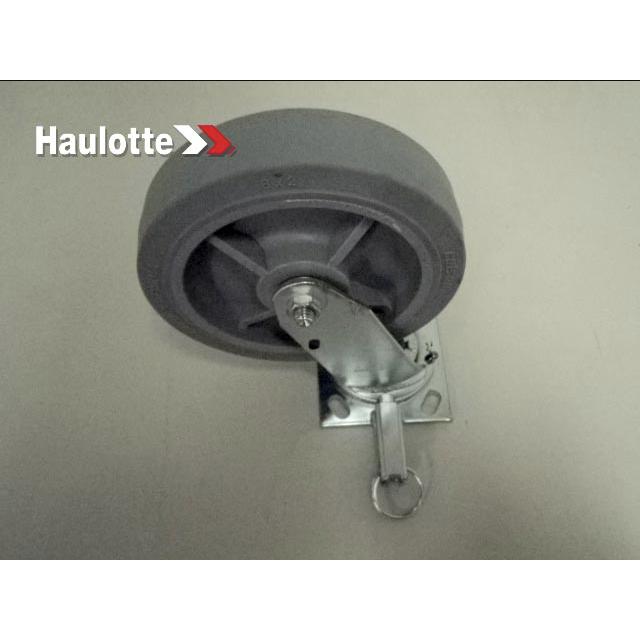B08-01-0001 Caster-8In-Plt-Swl Lck-Nm Rubb | Genuine Haulotte