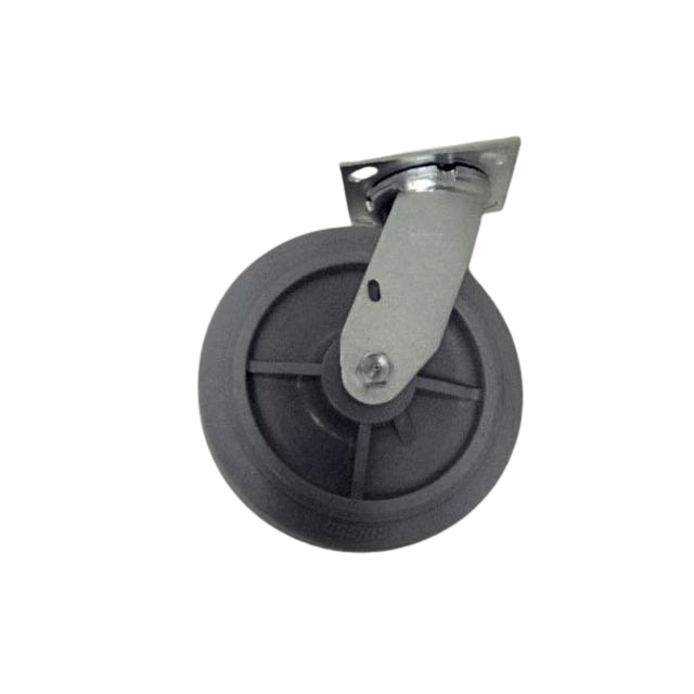 B08-01-0002 Caster-8In-Plt-Swivl-Nm Rubber | Genuine Haulotte