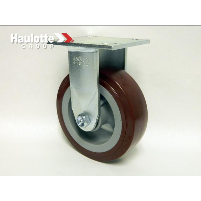 B08-01-0021 Caster-6In-Plt-Rigid-Polyureth | Genuine Haulotte