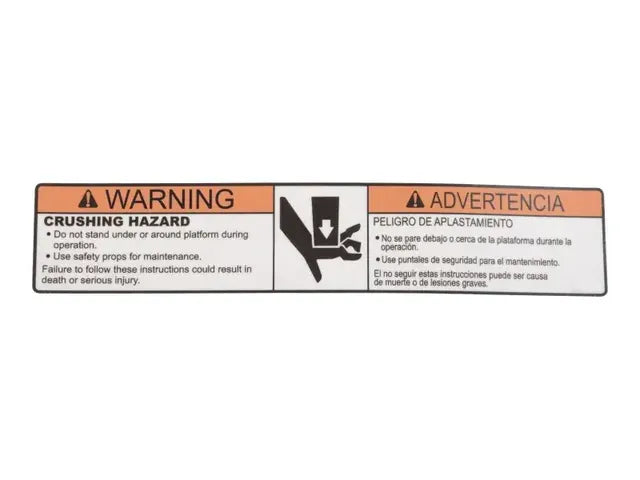 1001215754 CRUSHING HAZARD DECAL | JLG