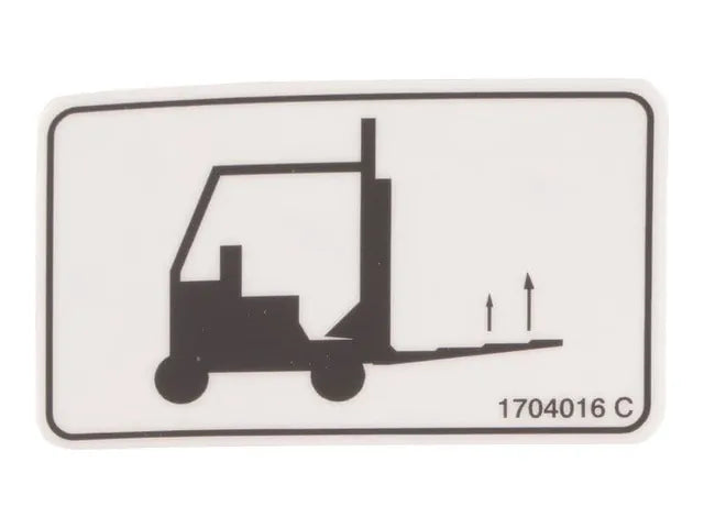 1704016 FORKLIFT LIFTING LOCATION DECAL | JLG