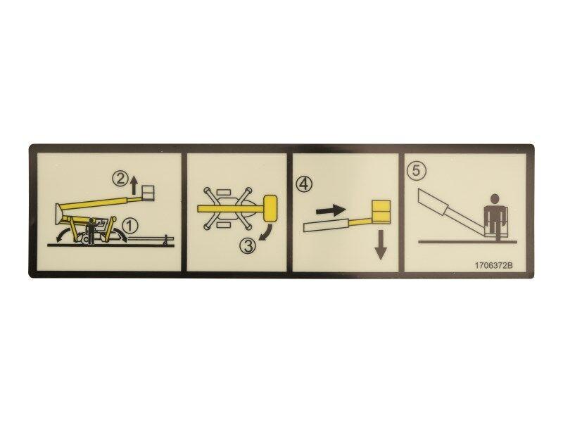 106406 Decal, Safety Bar | Skyjack