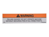 115531 Decal, Warning Falling | Skyjack