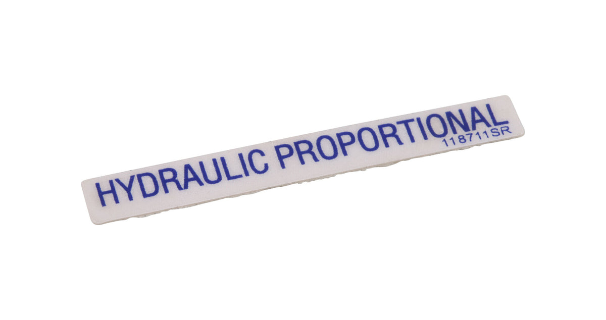 118711 VL, Hydraulic Prop Label | Skyjack