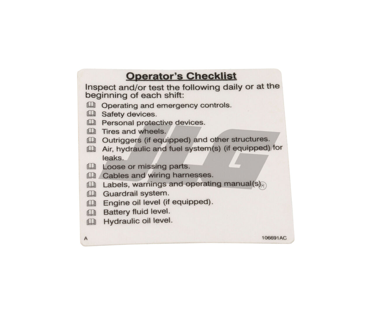 128742 Danger/Warning Decal | Skyjack