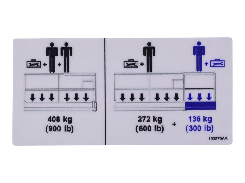 130373 Platform Capacity Decal | Skyjack